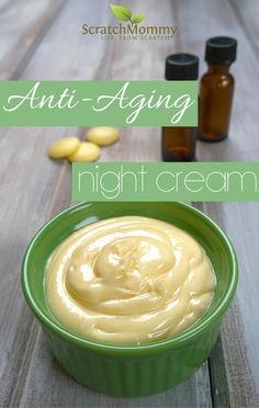 Anti-Aging Night Cream Recipe - Scratch Mommy Night Cream Diy, Diy Night Cream Anti Aging, Diy Night Cream, Anti Aging Night Cream, Diy Anti Aging, Diy Skin Care Recipes, Baking Soda Shampoo, Diy Recipe