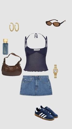 Feminine Aesthetic Outfits, Street Style Outfits Casual, Stunning Outfits, Mini Short, Pantalon Large