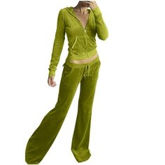 BYOIMUD Women's Comfortable Velour Tracksuit Two Piece Savings Solid Color Stretchy Bell Bottoms Long Sleeve Zip Up Hoodies with Pockets Plus Size Casual Loose Y2K Clothes Fashion 2023 Army Green M ------------------------------------------- WELCOME TO MY CLOTHING STORE BYOIMUD------------------------------------------- 24 hour response on line Hassle-free returns SOMEONE ASKED Q1: Is the quality of the clothes as described? A1: Yes, if the product you receive is not as described, we are ready t Ladies Gym Wear, Lounge Wear Sets, Jogger Outfit, Tracksuit Outfit, Velour Tracksuit, Joggers Outfit, Sweatsuit Set, Jogging Suit, Activewear Sets