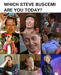 the many faces of steve buscemi are you today?