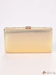 BirdinBag - Elegant Wedding Clutch: Perfect Bride Purse for Parties, Weddings, Proms & Events Champagne Evening Bag For Wedding, Gold Rectangular Evening Bag For Wedding, Champagne Rectangular Evening Bag For Wedding, Elegant Gold Bridal Accessories For Formal Occasion, Elegant Gold Bridal Accessories For Formal, Elegant Gold Bridal Accessories For Evening, Bride Purse, Purse For Wedding, Perfect Bride