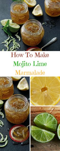 how to make mojito lime marmalade in jars with sliced limes