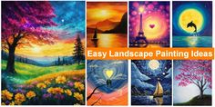 easy landscape painting ideas for beginners