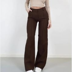 Product information: Color: black, green, blue, gray, brown Elasticity: Micro elasticity Pants length: trousers Size: S,M,L,XL,XXL,XXXL Fabric name: Polyester Pants type: loose type Style: casual style Size: Note: 1. Asian sizes are 1 to 2 sizes smaller than European and American people. Choose the larger size if your size between two sizes. Please allow 2-3cm differences due to manual measurement. 2. Please check the size chart carefully before you buy the item, if you don't know how to choose Stretch Brown Cargo Pants With Pockets, Brown Wide Leg Trousers For Fall, Brown High Waist Non-stretch Cargo Pants, Non-stretch Straight Leg Pants, High Waist Non-stretch Brown Cargo Pants, Non-stretch High Waist Brown Cargo Pants, Non-stretch Solid Color Wide Leg Pants For Fall, Brown Wide Leg Pants With Pockets, Non-stretch Brown Wide Leg Pants With Pockets