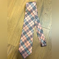 Burberry Pink & Blue Nova Check Plaid Silk Tie In Excellent Condition, Only Worn 1-2 Times Such A Classic!! Questions? Leave A Comment Below! Blue Nova, Burberry Pink, Burberry Accessories, Tie Colors, Silk Ties, Pink Blue, Burberry, Mens Accessories, Plaid