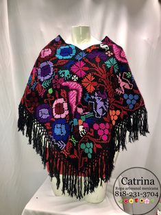 Hand-embroidered morning with stamen Festival Poncho With Multicolor Floral Embroidery, Bohemian Multicolor Floral Embroidered Poncho, Festival Colorful Floral Embroidered Poncho, Festival Black Embroidered Poncho, Traditional Embroidered Floral Poncho, Traditional Embroidered Poncho For Winter, Traditional Floral Embroidered Poncho, Traditional Embroidered Winter Poncho, Winter Festival Embroidered Poncho