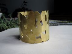 Large Oval Clustered Cut Out Gold Colored Brass Cuff Bracelet Geometric Statement Oval Bracelet Mini Handmade Modern Brass Cuff Bracelet, Modern Handmade Gold Cuff Bracelet, Gold Oval Bracelets, Unique Oval Gold Bracelets, Handmade Oval Gold Bracelets, Handmade Gold Oval Bracelets, Gold Oval Cuff Bracelet Gift, Handmade Modern Gold Bangle, Handmade Gold Modern Bangle