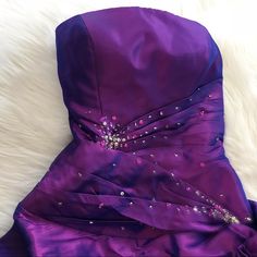 Beautiful Quinceaera/Sweet 16 Dress, Plum Color With A Strapless Top. It Was Only Worn Once And Is In Perfect Condition. Smoke Free Home. Ships Same Day Or Next Business Day Size 2 Teal Clothes, Descendants Dr, Teal Outfits, Sweet 16 Dress, Purple And Teal, 16 Dress, Sweet 16 Dresses, Plum Color, Descendants