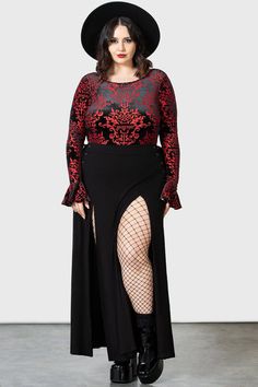 Plus Size Pin Up, Plus Size Pastel Goth, Twin Temple, Plus Size Goth Clothes, Killstar Dress, Plus Size Goth, Hair Color Crazy, Burnout Velvet, Witchy Fashion