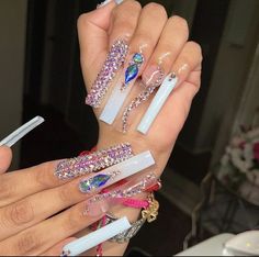 Cybery2k Nails, Raw Nails, Toes Ideas, Nails Long Acrylic, Xxl Nails, Acrylic Nails Long, Long Square Nails, Super Cute Nails, Punk Nails