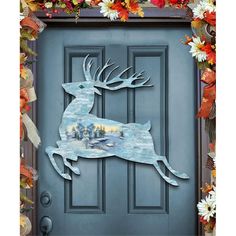 an image of a door with a deer on it