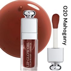 Brand New-Without Box Color-Awakening, Nourishing Glossy Lip Oil Mahogany Dior Lip Oil, Dior Lip Oil Mahogany, Dior Addict Lip Glow Oil, Makeup Dior, Lip Glow Oil, Dior Addict Lip Glow, Glow Oil, Dior Addict Lip, Mahogany Color