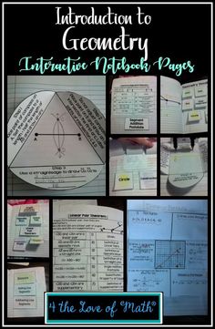 an interactive notebook page for the love of math, with instructions and examples to help students learn