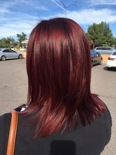 Color by Valeria Pink Hair Streaks, Burgundy Hair Dye, Wine Hair Color, Wine Hair, Red Hair Inspo, Cherry Hair, Hair Streaks, Dyed Hair Inspiration, Pretty Hair Color