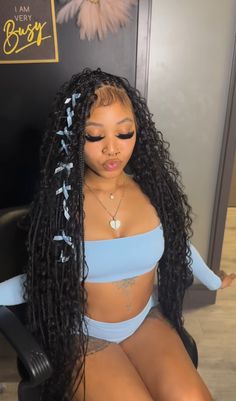 @THEBRIANNAA ☆ Baddie Vacation Hairstyles Braids, Black Classy Hairstyles, Wig Black Women Hairstyles, Wigs Hairstyles Ideas, Baddie Braids Hairstyles 2024, Dessdior Braids, Birthday Hair Braids, Saweetie Hair Styles Braids, Baddie Braided Hairstyles