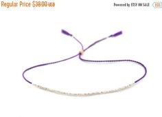 Summer SALE Delicate friendship bracelet on by VivienFrankDesigns Minimalist Friendship Bracelets For Summer Gift, Minimalist Sliding Knot Bracelet For Summer, Delicate Adjustable Summer Bracelets, Delicate Adjustable Bracelets For Summer, Delicate Adjustable Bracelet For Summer, Summer Minimalist Jewelry With Sliding Knot, Minimalist Jewelry With Sliding Knot For Summer, Minimalistic Bracelet, Silk Cord Bracelet