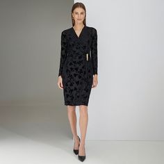 Step out in style with this elegant Women's Harper Rose Subtle Floral Print Long Sleeve V-Neck Wrap Dress.Click on this WOMEN'S GUIDE to find the perfect fit and more! Step out in style with this elegant Women's Harper Rose Subtle Floral Print Long Sleeve V-Neck Wrap Dress.Click on this WOMEN'S GUIDE to find the perfect fit and more! FEATURES V-neck Long sleeves Front tie gather detail Hook-and-eye and zipper back Partially lined Straight hemFIT & SIZING Wrap silhouette 38 1/2-in. length from sh Neck Wrap, Dress Clothes For Women, Elegant Woman, Midi Length, Polyester Spandex, Gender Female, In Style, Size 16, Wrap Dress