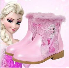 Kids Girls Winter Sequins High Boots Fur Trim Fashion Fur Lining Princess Shoes | eBay Phone Watch For Kids, Baby Leotard, Cute Suitcases, Casual Shoes Women Flats, Trims Fashion, Boots Fur, High Ankle Boots, Toddler Boots, Barbie Birthday