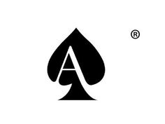 an ace playing card with the letter a in it's middle and bottom corner