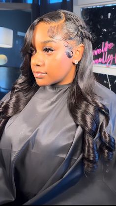 Side Part Butterfly Braid, Lace Wigs Styles, Butterfly Braid, Body Wave Lace Front Wigs, Sleek Ponytail Hairstyles, Sew In Hairstyles, Side Part Hairstyles