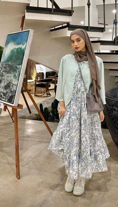 Casual Korean Style, Rok Outfit, Dress Korean, Ootd Dress, Modesty Fashion