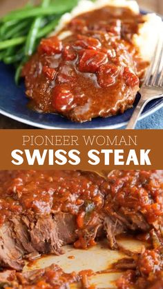 Pioneer Woman Swiss Steak Recipe Beef Round Steak Recipes, Easiest Recipes Ever, Pioneer Woman Recipes Dinner, Swiss Steak Recipe, Swiss Steak Recipes, Beef Round Steak, Round Steak Recipes, Easiest Recipes, Cube Steak Recipes