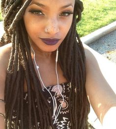 this is about to be me soon i love her style Dreads #dreadstop Locs Long, Twists Locs, Wedge Hairstyles, Black Men Hairstyles, Hair Affair, Natural Hair Inspiration, Faux Locs, Black Natural Hairstyles, Hair Envy