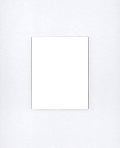 a white square frame on the wall