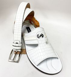 White Dress Shoes Men, Alligator Dress Shoes, Cordovan Shoes, Leather Slippers For Men, Latest African Men Fashion, White Dress Shoes, Mens Leather Sandals, White C, Aesthetic Shoes