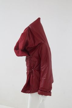 Gianfranco Ferre, Leather Design, Red Leather Jacket, Rain Jacket, Dior, Leather Jacket, Red, Clothes