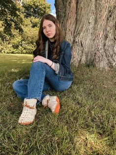 Our Cabot Booties are such a treat for your feet! Handmade from a wool + acrylic blend, our booties have a soft sherpa insole that feels so snuggly when you slip them on.  Each pair is made 100% by hand, with real suede soles (2.5-3 oz. weight) and handcut leather laces. Our slippers can also be slipped on and off without tying the laces each time. They are made with a wool-blend, making them breathable but still warm and easy to care for. Our slippers are perfect for staying cozy around the house or at the cottage and these make wonderful gifts! Meant for indoor wear only. Our slippers do have stretch and will stretch some with wear. *CANADIAN SHOPPERS*: GST/HST is included in our item price. Please see www.roughbarkknits.com for adjusted pricing and an option for local Hamilton, Ontario Hamilton Ontario, Wool Slippers, Grey Tweed, Women's Slippers, The Cottage, Leather And Lace, Womens Slippers, Wool Blend, Slippers