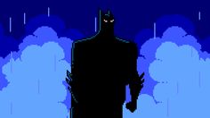 the dark knight from batman returns is shown in this pixel art style video game screen