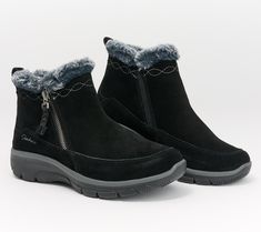 Get into a season of adventure with these faux fur-lined boots. The cushioned memory foam insole provides effortlessly cozy comfort. From Skechers. Casual Winter Shoes, Faux Boots, Faux Fur Boots, Fur Lined Boots, Fall Essentials, Unique Shoes, Fur Boots, Boots Fall, Easy Going