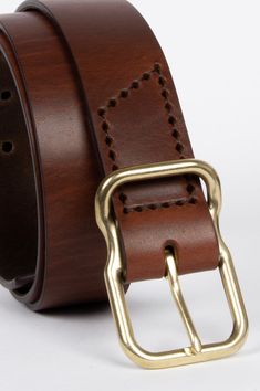 Please consider ordering our Tape Measure before placing the order for your belt. It is the best way to insure proper sizing. While it does delay the arrival of your belt, it prevents future frustration due to sizing issues. The purchase price will be credited towards your future belt purchase. We've spent years designing our proprietary buckle, perfecting the fit, and sourcing the highest quality leather and hardware from U.S. based companies for our Signature Belt. Practical and timeless, each Leather Belt Buckles With Brass Buckle For Work, Leather Workwear Belts With Brass Hardware, Leather Belts With Brass Hardware For Work, Leather Belt Buckles With Brass Buckle, Luxury Leather Belt With Brass Hardware, Classic Bridle Leather Belt With Brass Hardware, Classic Brown Belt With Brass Buckle, Designer Leather Belt Buckles With Brass Buckle, Designer Leather Belt Buckles With Brass