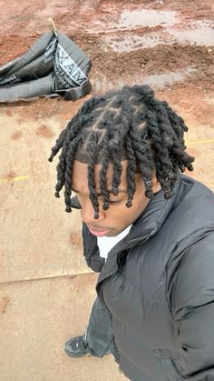 Dreads 2 Strand Twist, Short Locks Hairstyle Men, Short 2 Strand Twist Men, No Middle Part Locs, Low Taper Locs, Rope Twist Men Hair, 2 Strand Twist Men Dreads, Dread Locks Men, Taper Dreads