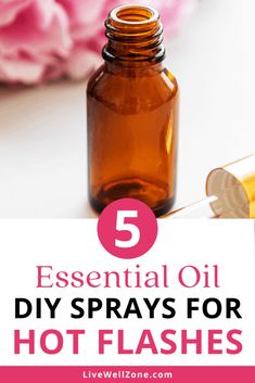 Oils For Hot Flashes, Essential Oils For Hot Flashes, Essential Oil Roller Bottle Recipes, Cooling Spray, Top Essential Oils, Roller Bottle Recipes