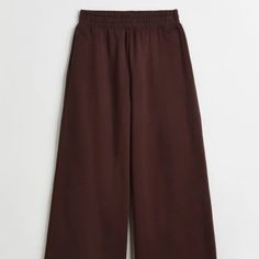 Nwot H&M Brown Wide-Leg Sweatpants -No Longer Has Tags But Brand New Never Worn -Brown Wide-Leg Sweatpants/Joggers/Lounge Pants -Amazing For Layering In The Fall -Incredibly Comfortable -Divided By H&M -Size Xs Sweatpants Brown, Brown Sweatpants, Wide Leg Sweatpants, M Pants, In The Fall, Lounge Pants, Track Pants, The Fall, Random Stuff