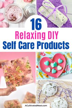 16 Relaxing DIY Self Care Products- Dive into homemade self-care with these easy DIY self care products and beauty essentials! From soothing sugar scrubs to nourishing lotions and handy dry shampoos, our guide has everything you need to treat yourself or create the perfect Mother's Day gift. Start pampering today! | #selfCare #homemadeBeauty #diyBeauty #mothersDayGift #ACultivatedNest Self Care Crafts For Women, Diy Self Care Products, Diy Self Care, Homemade Foot Soaks, Diy Spa Day, Diy Dry Shampoo, Handmade Scrub, Body Butters Recipe