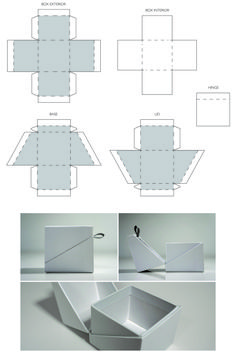 the instructions for how to make an origami box