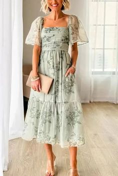 48249669484821|48249669517589|48249669550357|48249669583125 Brocade Pattern, High Waist Dress, Linnet, Green Midi Dress, Floral Midi Dress, Club Dresses, Synthetic Fiber, Guest Dresses, Pleated Dress