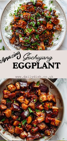 Gochujang Eggplant Eggplant Thai Recipes, Umami Recipes Dishes, Sweet Eggplant Recipes, Vietnamese Eggplant Recipes, Gochujang Recipe Vegan, Vegan Korean Food Recipes, Eggplant Dishes Healthy, Recipes Using Eggplant