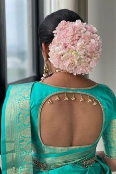 Blouse Back Neck Designs Traditional Silk Saree, Back Design For Boat Neck Blouse, Blue Blouse Designs Latest, Silk Saree Blouse Back Designs Latest, Boat Neck Blouse Designs Back, Simple Back Designs For Blouse Saree, Blouse Design With Lace Work, Boat Neck Back Design Blouses, Simple Back Neck Blouse Designs