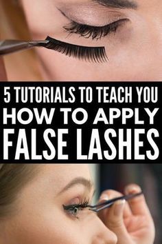 5 Tutorials to Teach You How to Apply False Eyelashes Properly | Looking for a good step by step video or tutorial for beginners to teach you how to apply false eyelashes? We've got you covered. We’ve rounded up 5 fabulous how-to tutorials that are loaded with different application tips, tricks, and hacks. We’ve included our favorite brands – full and individual – as well as some pointers on how to remove false lashes in a flash! #flaselashes #falseeyelashes #makeup #beauty #makeuptips Eyelashes Wallpaper, Aesthetic Eyelashes, Eyelashes Studio, Eyelashes Aesthetic, Drawing Eyelashes, Eyelashes Art, Eyelashes Tips, Eyelashes Growth, Apply False Eyelashes