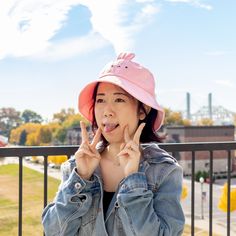 ❤️ A cute bunny bucket hat with lil' bunny ears! ❤️ Embroidered details❤️ Base of 100% cotton. A durable, natural, recyclable textile that has a reduced environmental impact than its synthetic counterparts.❤️ Spot clean for best results ❤️Opening diameter ~8.25 inches (21cm) ❤️Opening circumference ~21.5 inches (55cm) Bunny Bucket Hat, Bunny Hat, Pink Bunny, Embroidered Details, Bunny Ears, Cute Hats, Bunny Ear, Environmental Impact, Cute Bunny