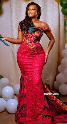 Turquoise Couture by Belinda Ofori - Ghana. Ankara Long Gown, Nigerian Bride, Kente Cloth, Blooming Rose, African Print Fashion, Long Gown