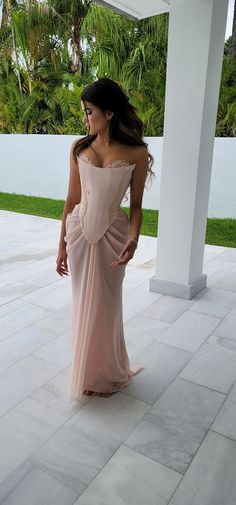 Dresses Corset, Pink Ball Gown, Pink Evening Dress, Prom Dress Inspiration, Beaded Wedding, فستان سهرة, Vestidos Prom, Wedding Formal, Pageant Dress