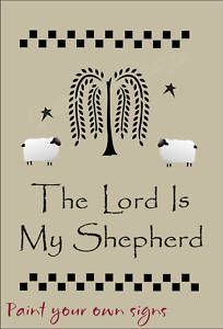 the lord is my shepherd, part your own signs