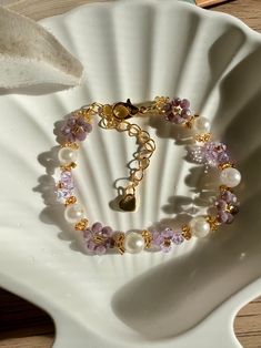 Floral Pearl Bracelet, Crystal Bracelet, Floral Bracelet,daisy Bracelet,petals and Crystal Bracelet,spring Blossom Bracelet - Etsy Australia Diy Floral Jewellery, Floral Bead Bracelet, Wedding Jewelry Sets Bridal Jewellery, Blossom Bracelet, Spring Bracelet, Daisy Bracelet, Diy Bracelets Patterns, Floral Bracelet