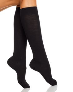 Falke Soft Merino Wool Blend Knee-High Socks Comfortable Fitted Black Socks, Fitted Comfortable Black Socks, Comfortable Stretch Black Knee-high Socks, Long Black Socks, Black Knee High Socks, Plus Size Boots, Socks Knee High, Womens Knee High Socks, Goth Fashion Punk