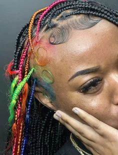 Edges Ideas, Blue Natural Hair, Dreadlocks Hair Care, Quick Curly Hairstyles, Short Box Braids Hairstyles, Braided Hairstyles For Black Women Cornrows, Creative Hair Color, Braided Styles, Weave Styles